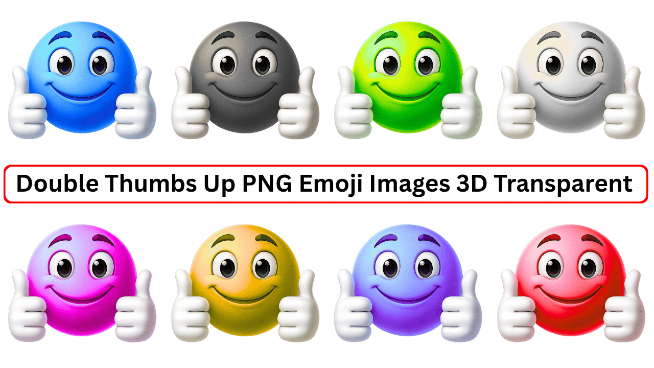 Double Thumbs Up PNG Emoji