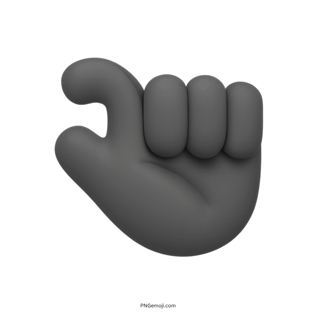 Gray emoji with a pinching hand gesture, used to represent small amounts or subtle ideas.