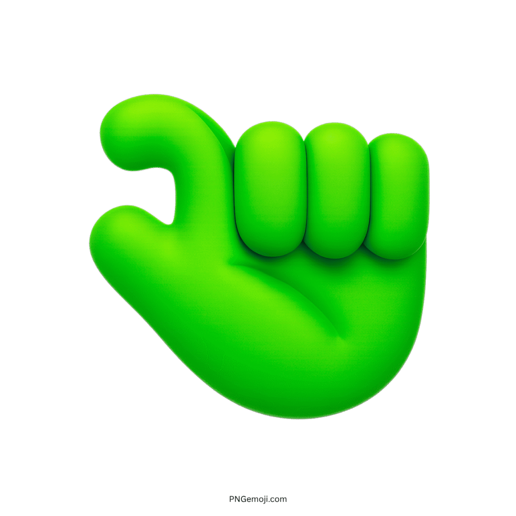 Green emoji with a pinching hand gesture, symbolizing small amounts or minimal details.