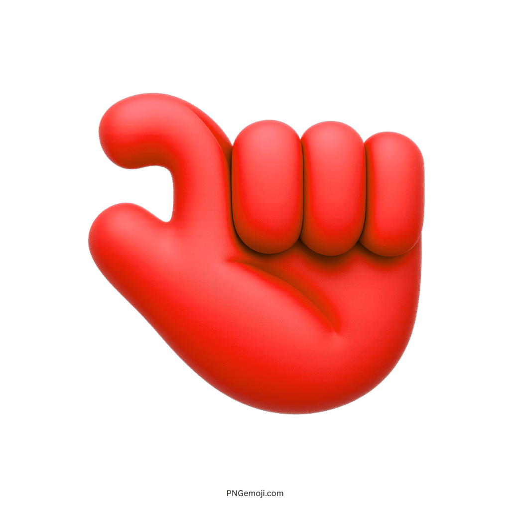 Red emoji with a pinching hand gesture, used to represent small amounts or subtle details.